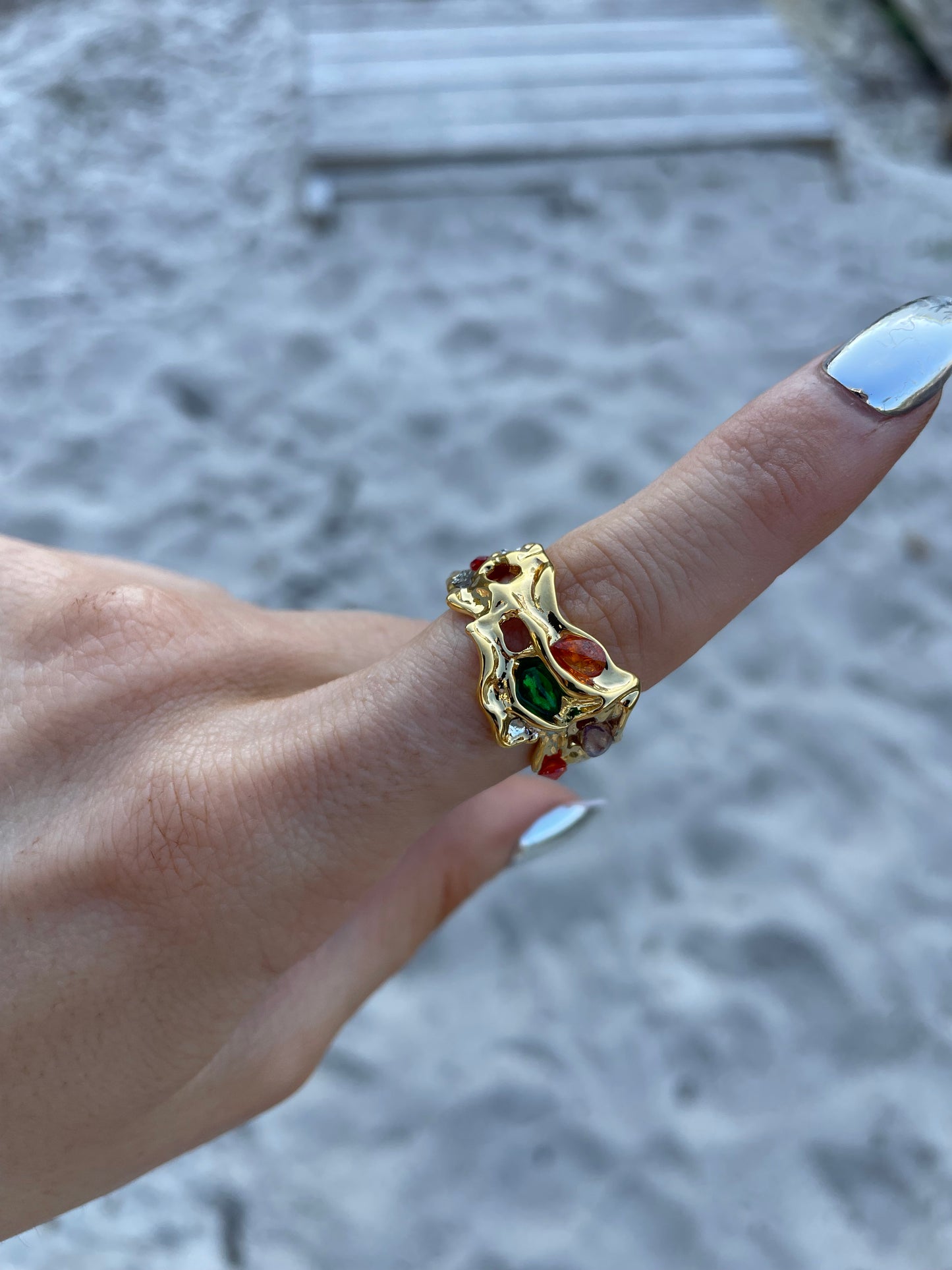 The Island Gemstone Ring